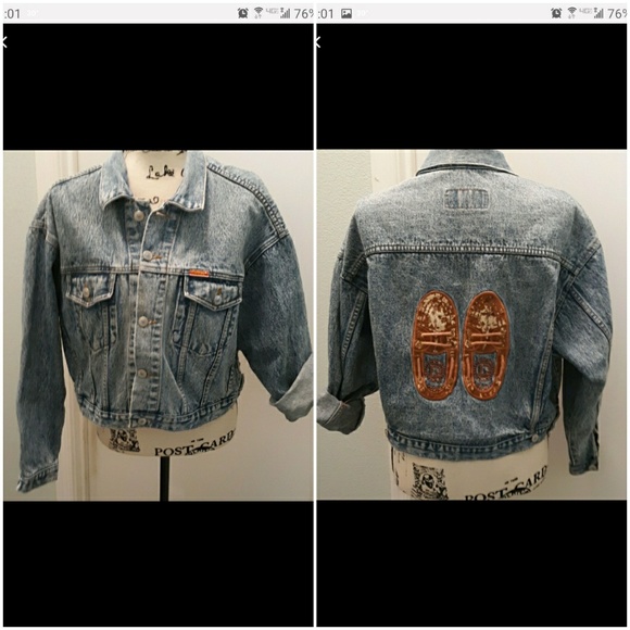 Defray | Jackets & Coats | Hpdefray Moccasin Back Denim Jacket Xl ...